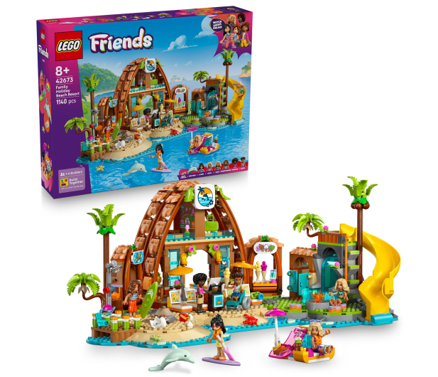 LEGO Friends 42673 Rodzinne wakacje na plaży - 1331632 - zdjęcie 2